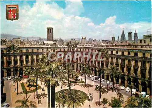 Cartes postales moderne Barcelona Place Royal vue generale