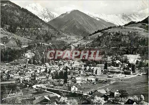Moderne Karte Allevard les Bains (Isere) Vue generale