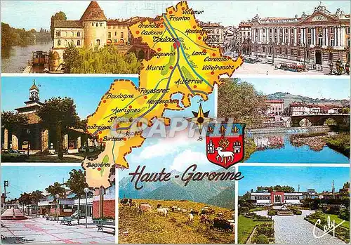 Cartes postales moderne La Haute Garonne Villemur Le Moulin Toulouse Le Capitole Grenade La Halle Montesquieu Volvestre