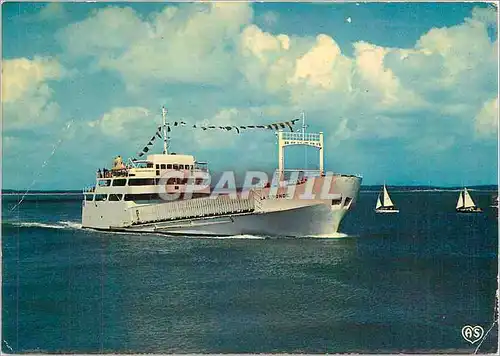 Moderne Karte Bac La Gironde Reliant Royan a la Pointe de Grave Bateau