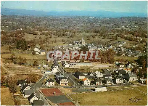 Cartes postales moderne Sainte Genevieve sur Argence (Aveyron) Vue generale Tennis