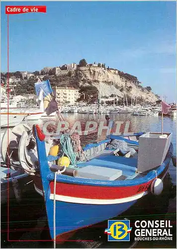 Moderne Karte Collection Bouches du Rhone Port de Cassis