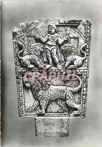 Cartes postales moderne Musee Lavigerie Carthage Antiquites Chretiennes Daniel et les Lions (ivoire)