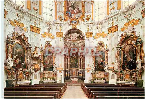 Cartes postales moderne Benedictiner Abtei Ettal Abtelkirche