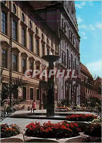 Moderne Karte Munchen Munich Monaco de B La Zone reservee aux pletons avec fontaine Richard Straub et l'eglise