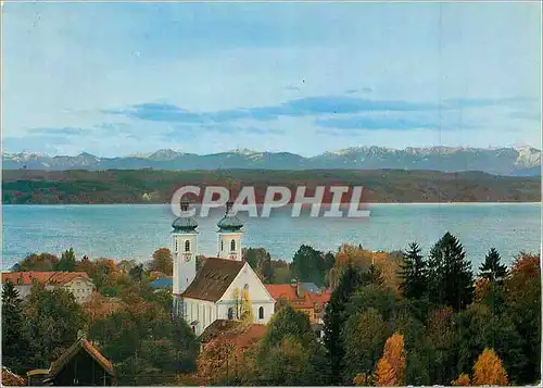 Cartes postales moderne Tutzing mit Gebirge am Starnberger See