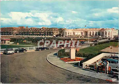 Cartes postales moderne Deauville La Plage Fleurie Le Casino et le Normandy Hotel