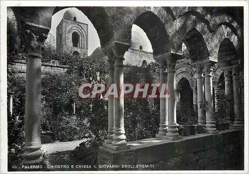 Cartes postales moderne Palerno Cloitre et Eglise St Jean des Hermites