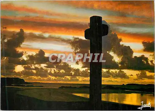 Cartes postales moderne Calvaire au couchant Couleurs de Bretagne