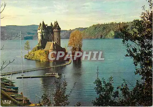 Cartes postales moderne Gorges de la Dordogne Le Chateau de Val Ensemble feodal flanque de cinq tours rondes est bati su