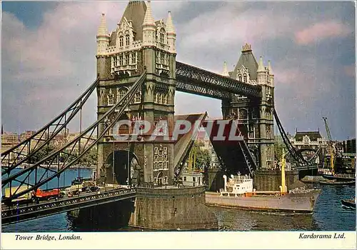 Moderne Karte Tower Bridge London Built 1886 94 The two bascules