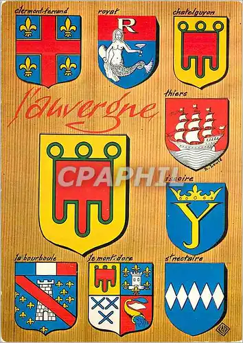 Cartes postales moderne L'Auvergne Clermont Ferrand Royat Chatelguyon Thiers Issoire La Bourboule Le Mont Dore St Nectai