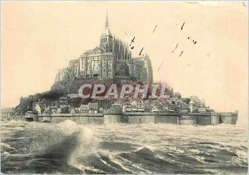 Cartes postales moderne Le Mont St Michel a maree haute
