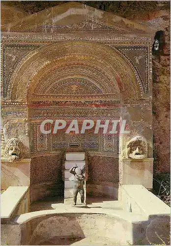 Moderne Karte Pompei Casa della Fontana Grande Ninfeo in mosaico e vetri policroni