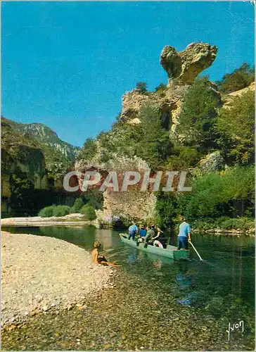 Moderne Karte Les Gorges du Tarn (Lozere) Le Champignon couleurs et Lumiere de France