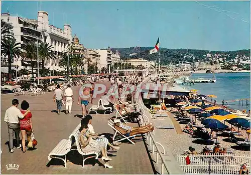 Moderne Karte Nice La Promenade des Anglais La Cote d'Azur French Riviera