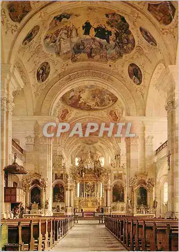 Cartes postales moderne Ebersmunster (Bas Rhin) Interieur de l'Eglise