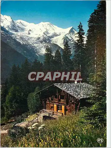 Moderne Karte Vieux Chalet au pays du Mont Blanc