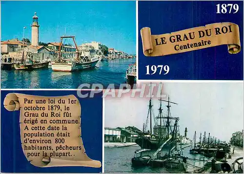 Cartes postales moderne Le Grau du Roi (Gard) sur cette langue de sable lentement emergee anquit avec difficulte un vill
