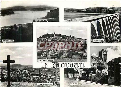 Moderne Karte Chateau Chinon et le Morvan Les Settons Pannessiere Ch�teau Chinon Vezelay