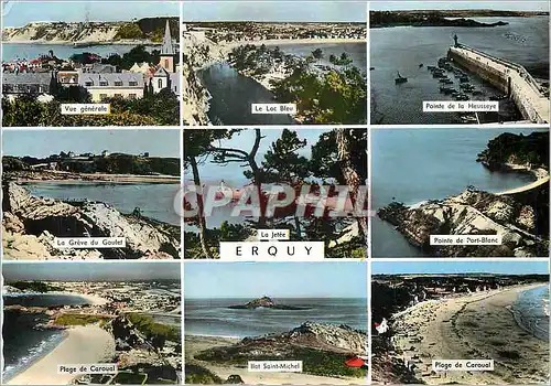 Cartes postales moderne Erquy La Jetee La greve du Goulet Pointe de Port blanc