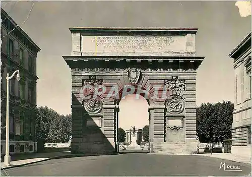 Moderne Karte Montpellier (Herault) L'Arc de Triomphe (1691)