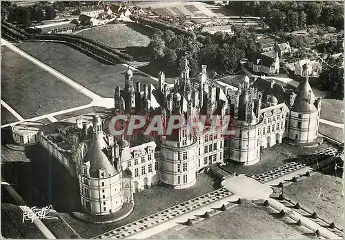 Cartes postales moderne Chambord (Loir et Cher) vue aerienne Le Chateau (Facade Nord) En Touraine