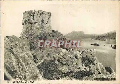 Moderne Karte Corse Porto
