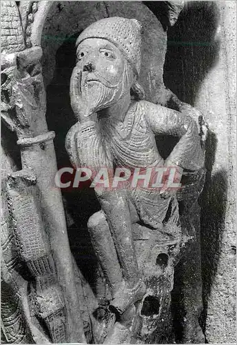 Moderne Karte Autun Cathedrale Saint Lazare Adoration des mages (XIIe siecle) saint Joseph