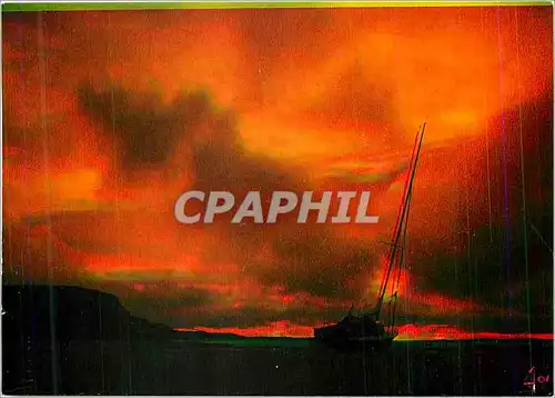 Cartes postales moderne Ciel de cuivre Bateau