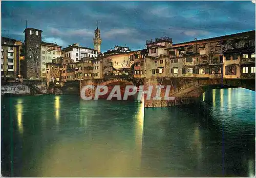 Cartes postales moderne Firenze Ponte Venchio La nuit