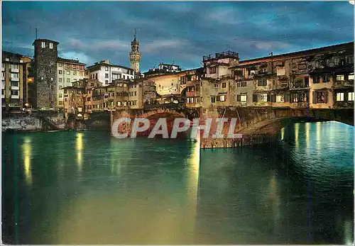 Moderne Karte Firenze Ponte Venchio La nuit