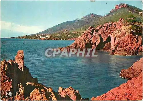 Cartes postales moderne La Corniche d'Or Entre Saint Raphael et Cannes La route de la Comiche d'Or Les Calanques du Tray