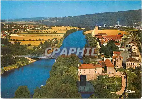 Ansichtskarte AK Nogent l'Artaud (Aisne) Vue aerienne Pont sur la Marne