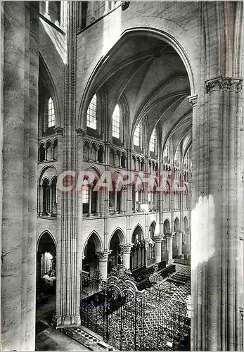 Cartes postales Laon (Aisne) Cathedrale Notre Dame (1160 1230 environ) Le Choeur vu de la Tribune du Transept