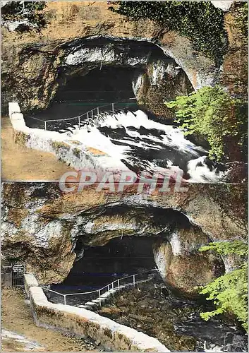 Ansichtskarte AK Environs de Belesta (Ariege) Fontaine intermittente de Fontestorbes La fontaine en Crue et a sec