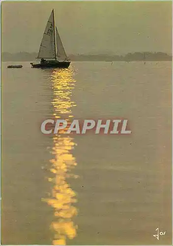 Cartes postales moderne Retour au port dans le soleil couchant