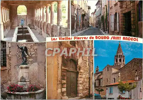 Cartes postales moderne Les Vieilles pierres de Bourg Saint Andeol (Ardeche)