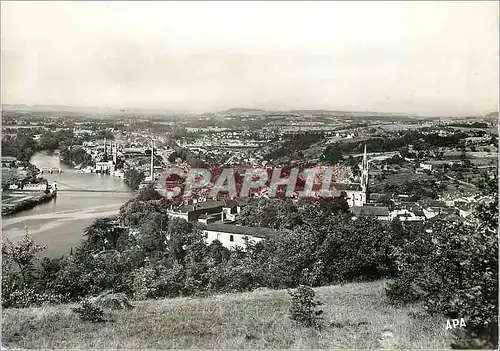 Cartes postales moderne Fumel (Lot et Gne) Vue sur Fumel et Libos dans le fond