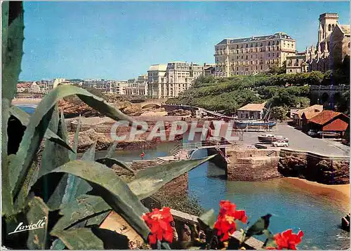 Moderne Karte Biarritz (Basses Pyrenees) Le Port des Pecheurs