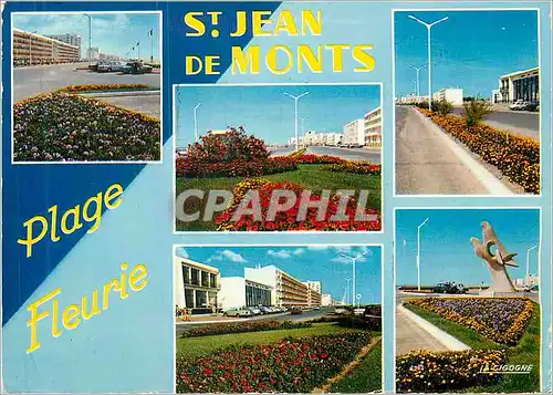 Moderne Karte Vendee France Saint Jean de Monts