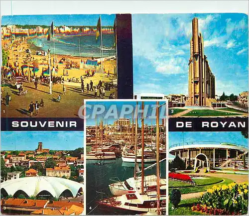Cartes postales moderne Royan (Charente Maritime) La Cote de Beaute Couleurs et Lumiere de France Esplanade et Grande Co