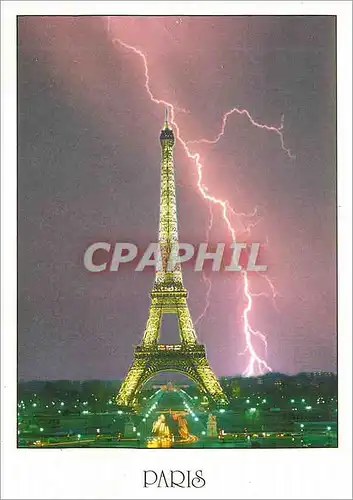 Moderne Karte Paris et ses Merveilles L'esplanade du Champ de Mars et la tour Eiffel (1887 1889)