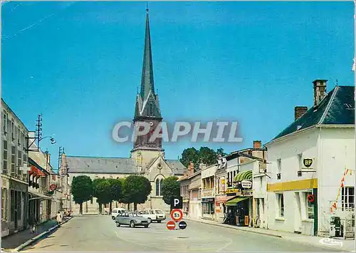 Cartes postales moderne Mourmelon le Grand (Marne) La place et l'eglise