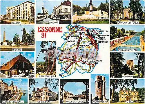 Cartes postales moderne Essonne Vigneux Limours Etampes savigny sur Orge Brunoy Viry Chatillon Arpajon La Ferte Alais Do