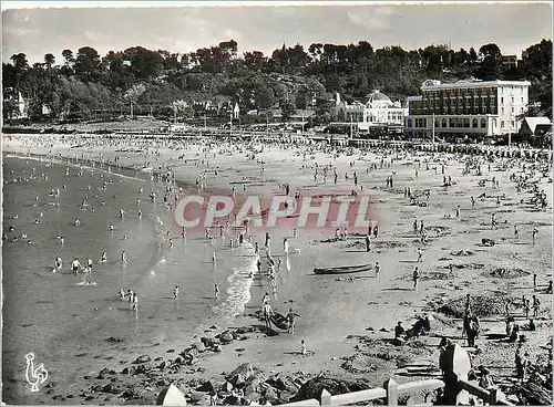 Moderne Karte Perros Guirec (Cotes du Nord) La Plage de Trestraou et le Casino