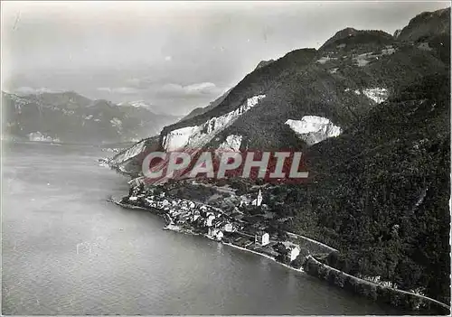 Moderne Karte Meillerie (Haute Savoie) et le Lac Leman