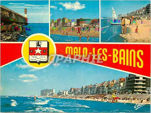 Cartes postales moderne Souvenir De Malo Les Bains (Nord) La Cote d'Opale