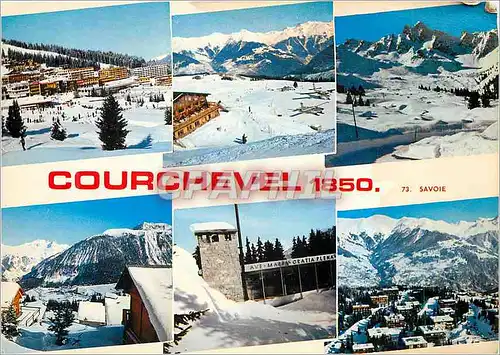 Moderne Karte Courchevel (Savoie) Sports d'Hiver