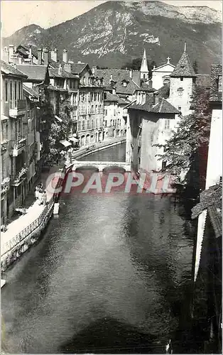 Moderne Karte Annecy Canaux et vieux Quartiers le Mont Veyrier